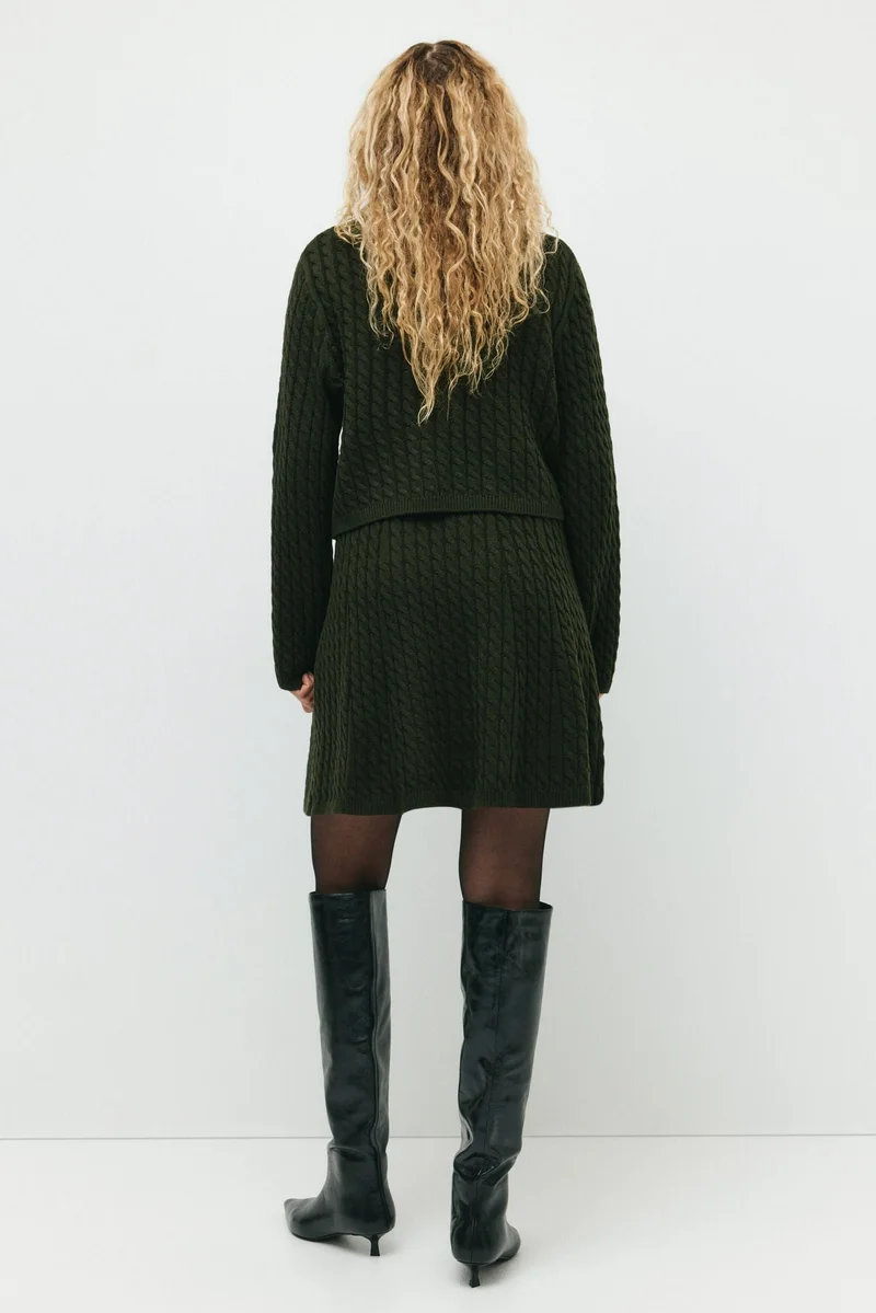 H&M  MAMA 2-piece cable-knit set for Women | Best Price UAE